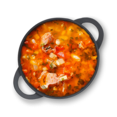 Ciorbă de fasole cu afumătură (1,4 kg)