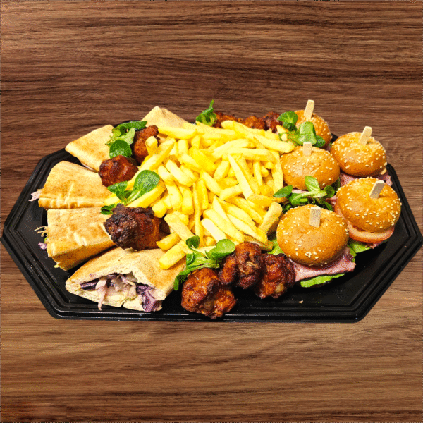 Platou Burgers, Pulled Pork & Aripioare- 2,5 Kg - imagine 2